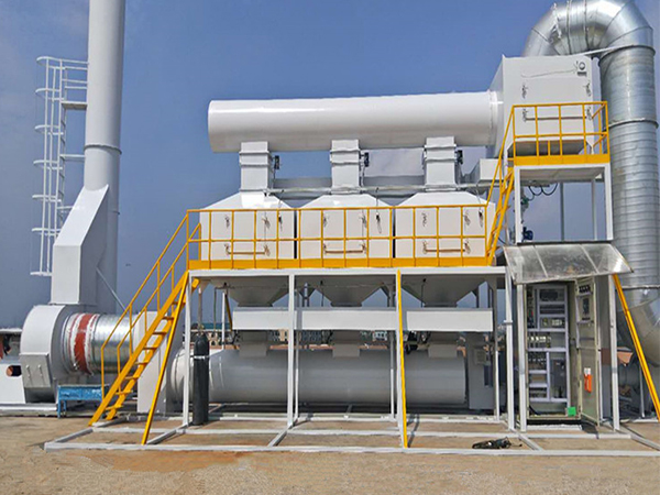 Application description of an environmental protection equipment FRP industrial waste gas purifier